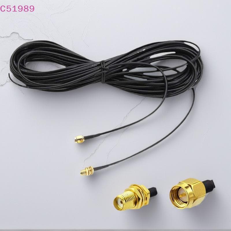 [kaan] Cabo De Extensão RP-SMA Para-Fio De Alimentação Coaxial Macho Fêmea Antena WiFi/Roteador/Placa De Rede RG174 BR