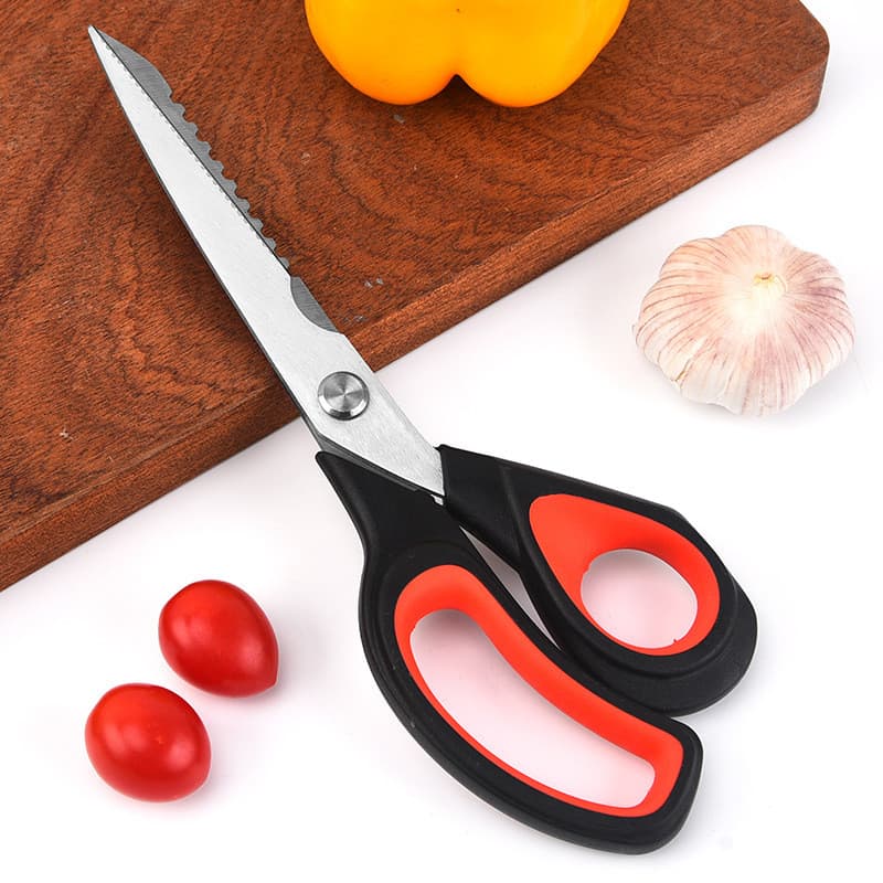 Novo estilo lâmina curva destacável tesoura de cozinha do agregado familiar aço inoxidável tesoura churrasco tesoura oss