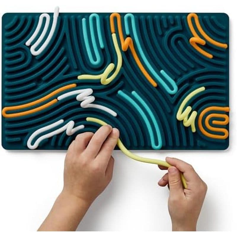 Pushpeel XL Sensory Activity Board-Brinquedo De Silicone Expansível Para Estresse , Ansiedade , Tdah & amp ; Autismo – M