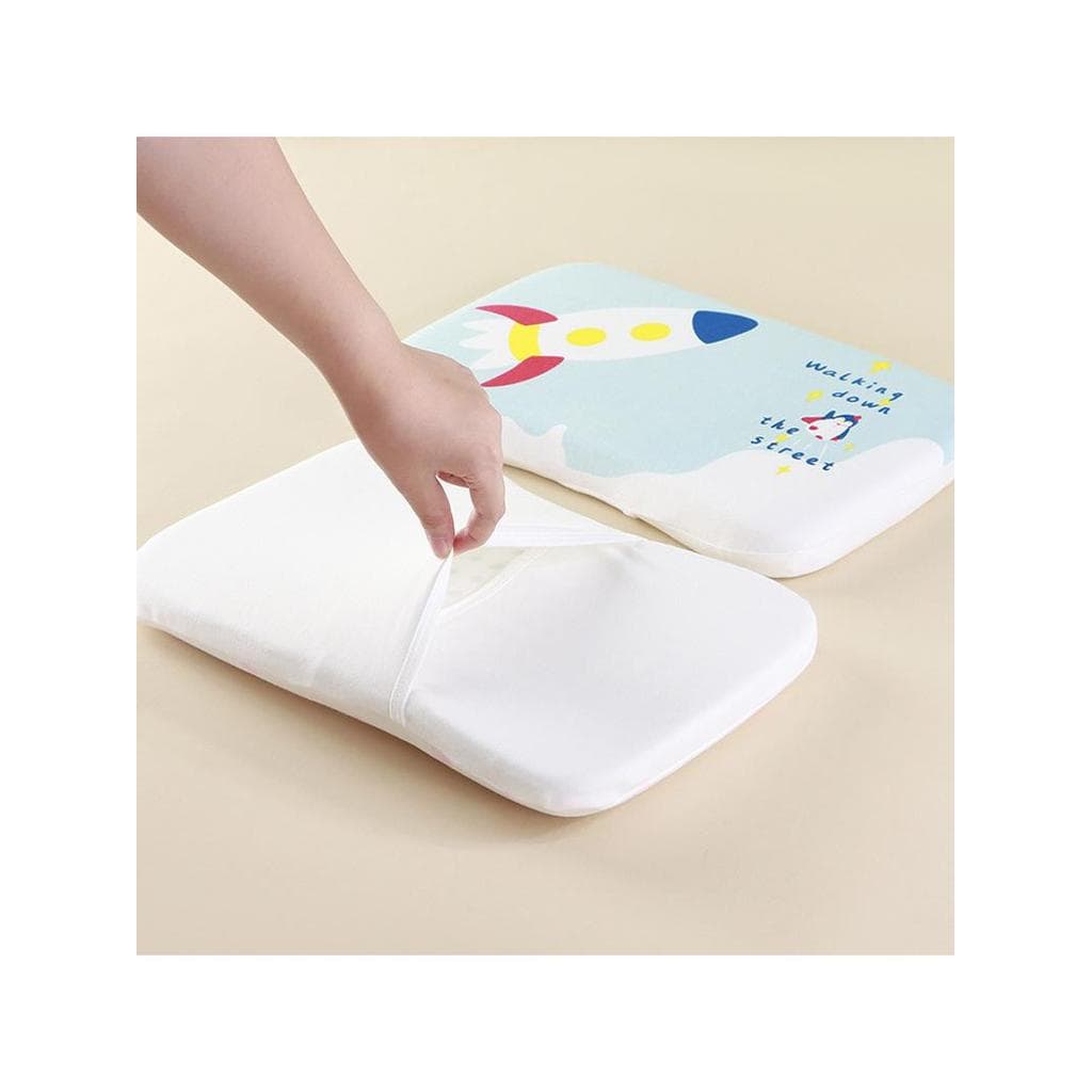 Travesseiro de espuma de memória para crianças, desenho animado, segunda geração, lavável, algodão, recuperação lenta, p