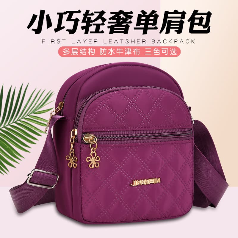 All-Match 2024 novo estilo na moda Mini saco do mensageiro feminino bolsa de ombro lona simples moda pequena bolsa de pa