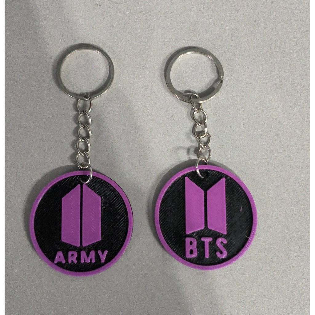 Par de Chaveiros K-pop BTS e ARMY