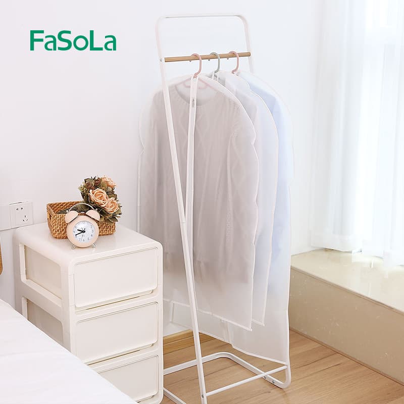 FaSoLa roupas anti-poeira capa anti-poeira pendurado doméstico respirável capa de roupas transparente saco de armazename