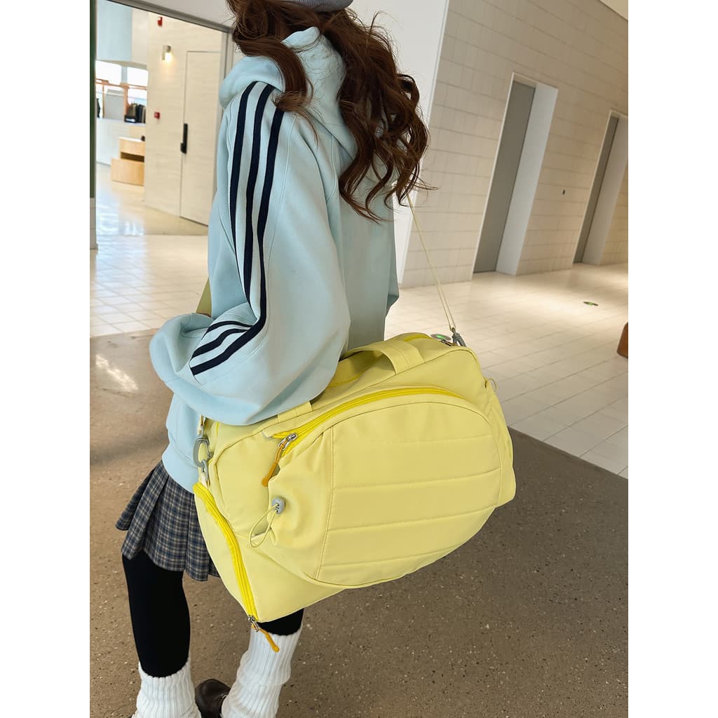 Saco de Badminton feminino grande capacidade tênis esportes ginásio saco portátil saco do mensageiro seco molhado separa