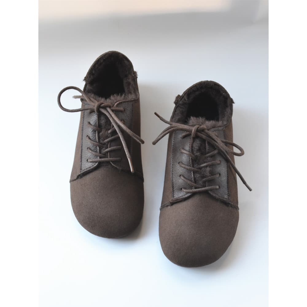 Compre No. 5 pele de carneiro integrada couro genuíno Super macio lã pura Casual grandes sapatos de algodão feminino inv