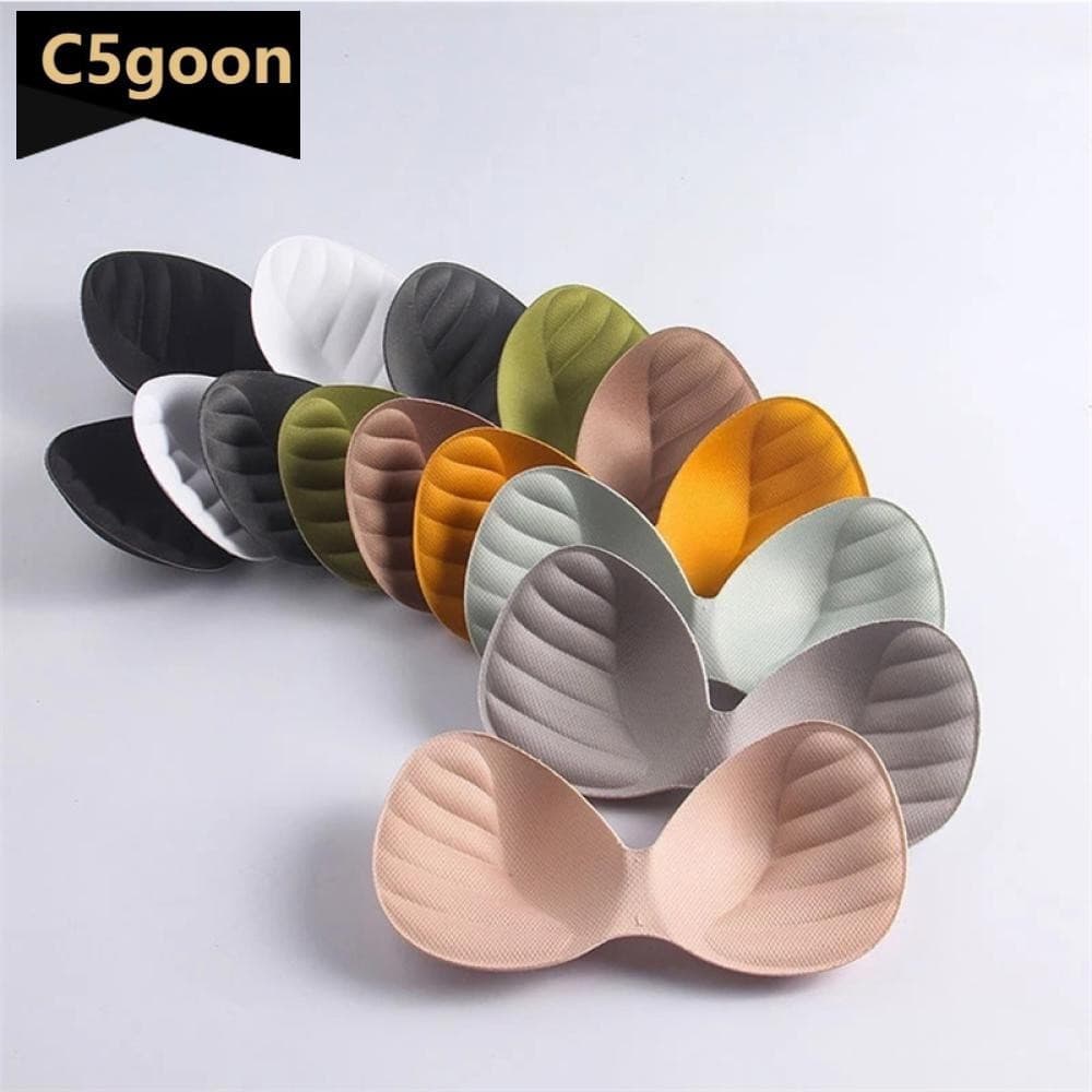 C5GOON Roupa Interior Almofada De Peito Multicolorido Esponja Sutiã Acolchoamentos Uma Peça Macaron Cor Almofadas No Ace