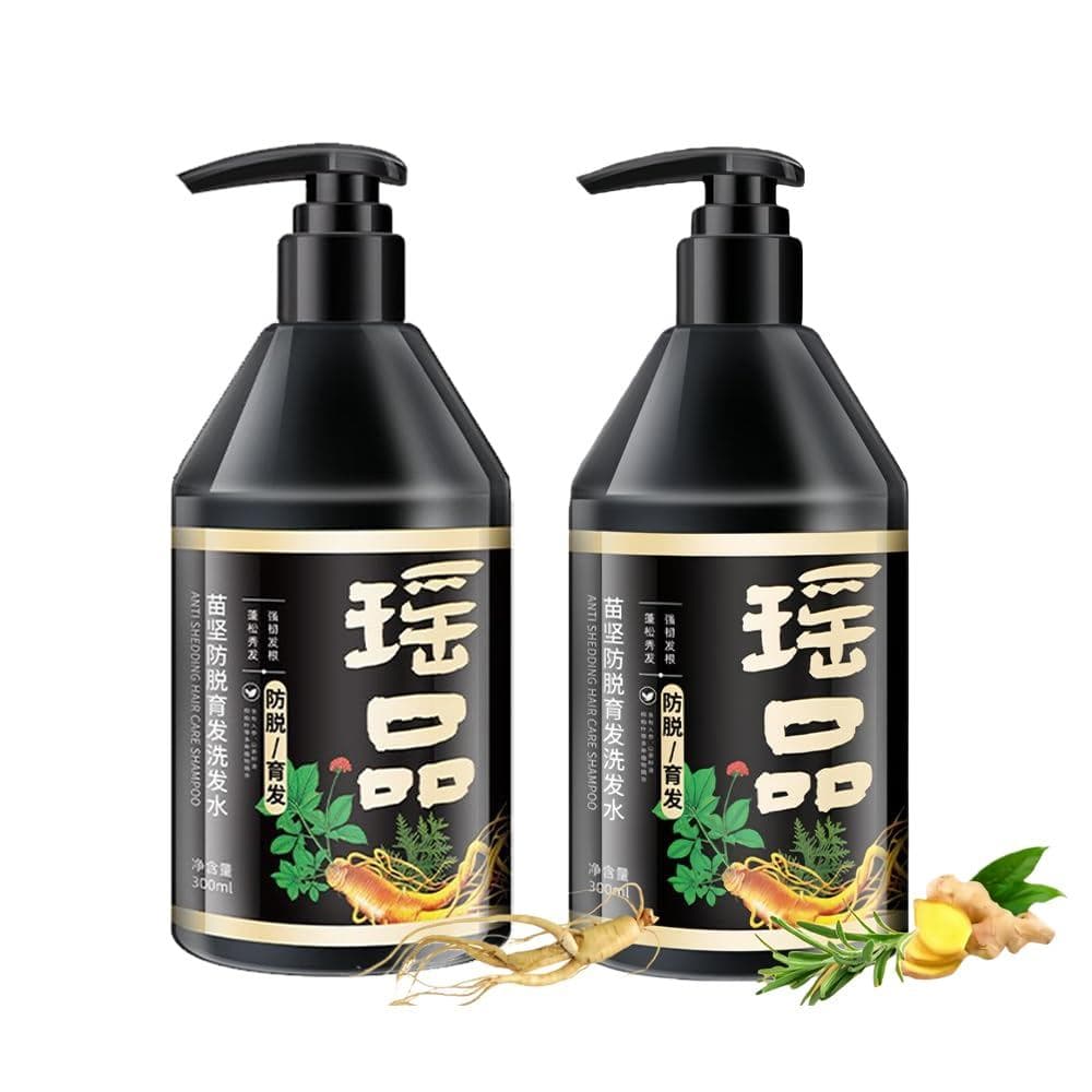 Shampoo Anticaspa de Gengibre, Cuidado Anticaspa - Shampoo para Couro Cabeludo Seco e com Coceira com Óleo de Extrato de
