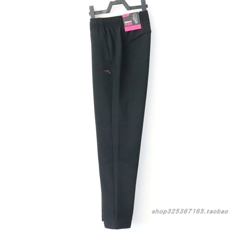 Calça feminina Anta de malha esportiva leve quente lã quente All-Match confortável reta-Le162447331N