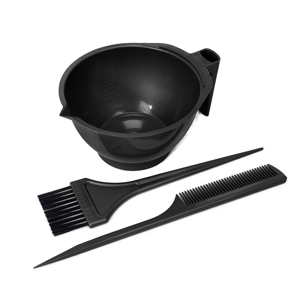 Kit Tintura Tigela Graduada Pincel e Pente Coloração Profissional Original Santa Clara