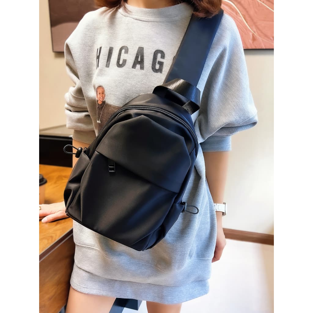 Oxford pano mensageiro saco de peito novo estilo Unisex lazer ao ar livre leve pequena bolsa de ombro simples All-Match