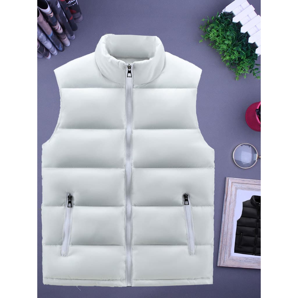 Outono inverno novo estilo das mulheres dos homens para baixo colete de algodão moda tendência gola Casual esportes cor