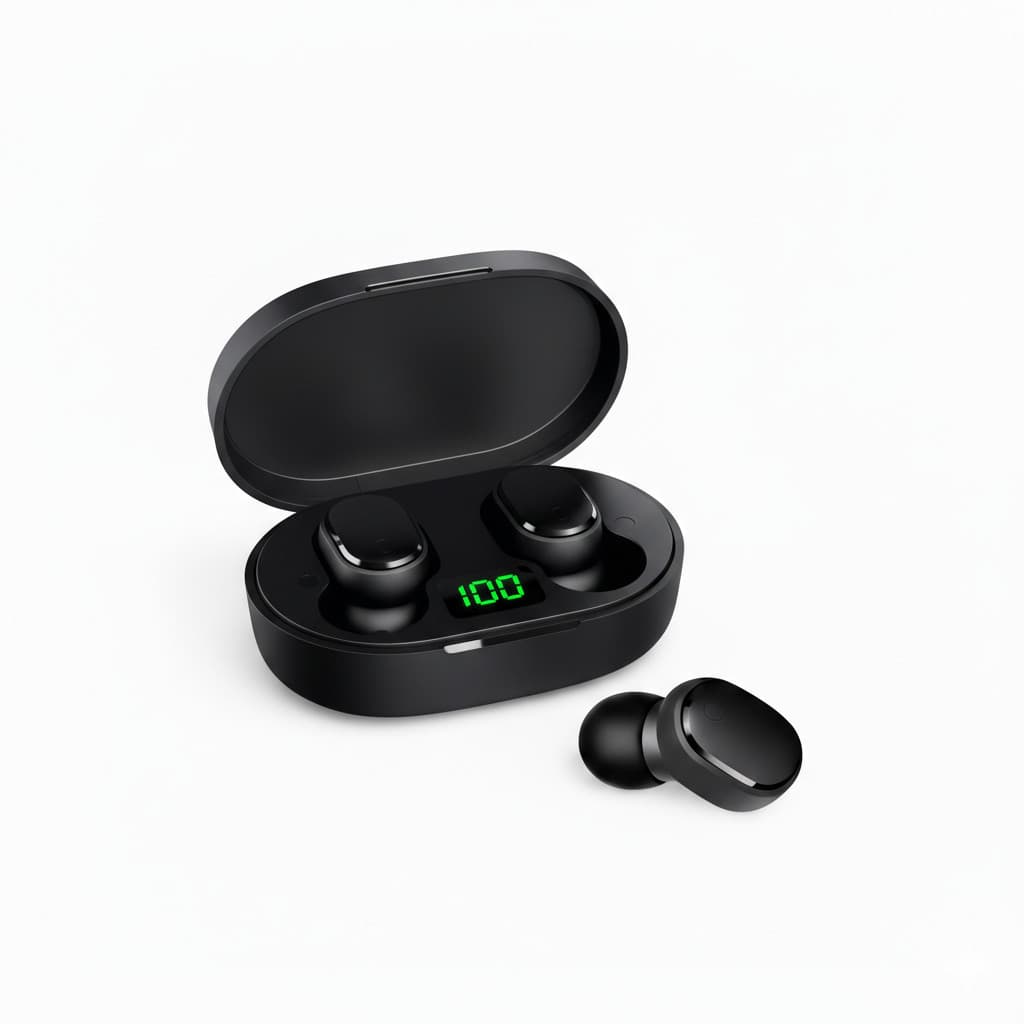 Fone De Ouvido Bluetooth Sem Fio Com Visor Intra Auricular Estéreo Graves Potentes Microfone Integrado Bateria Longa