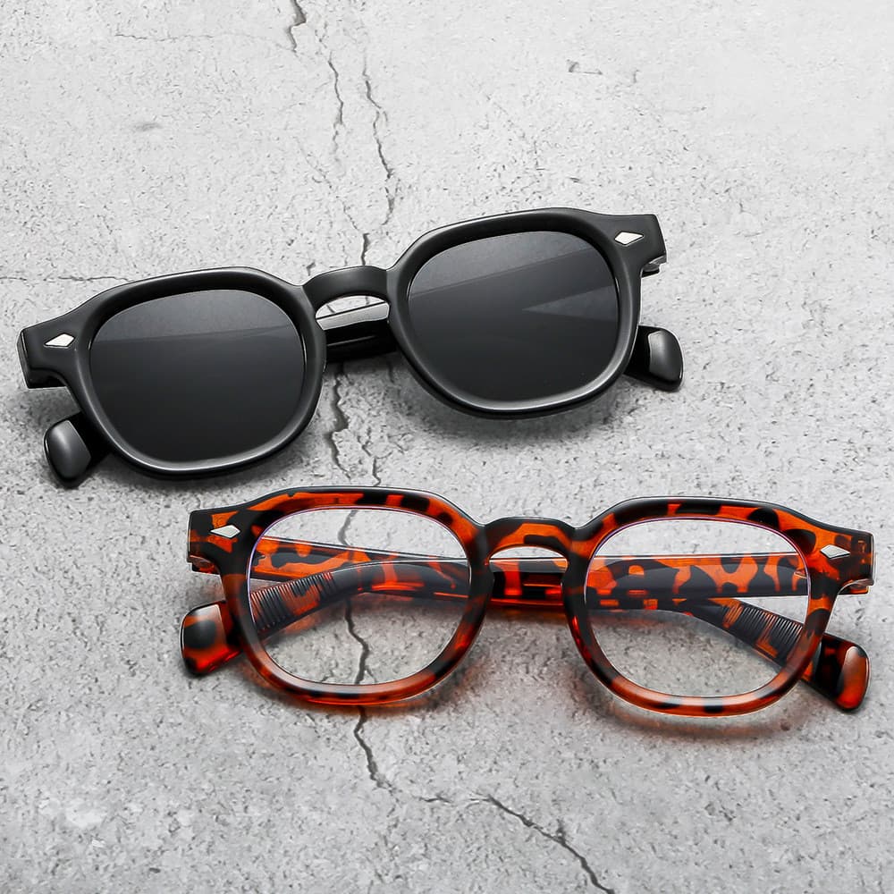 Óculos de sol masculino Anti-ultravioleta moda óculos Retro bege prego condução óculos de sol casuais