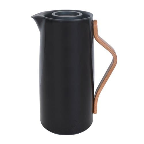 Garrafa Térmica 1 Litro Preta Design Moderno Manter Bebidas Quentes Frias