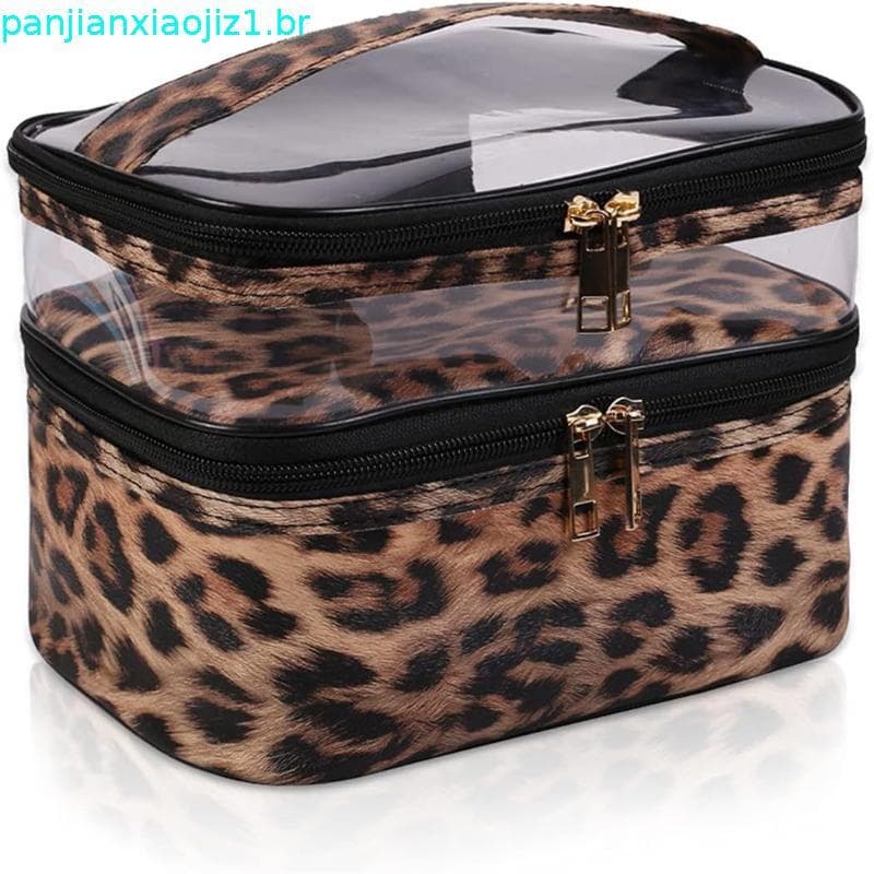 Double-layer Cosmetic Bag Makeup Bag Travel Makeup Bag Makeup Bags for Women Cosmetics Cases Portable Waterproof Foldabl