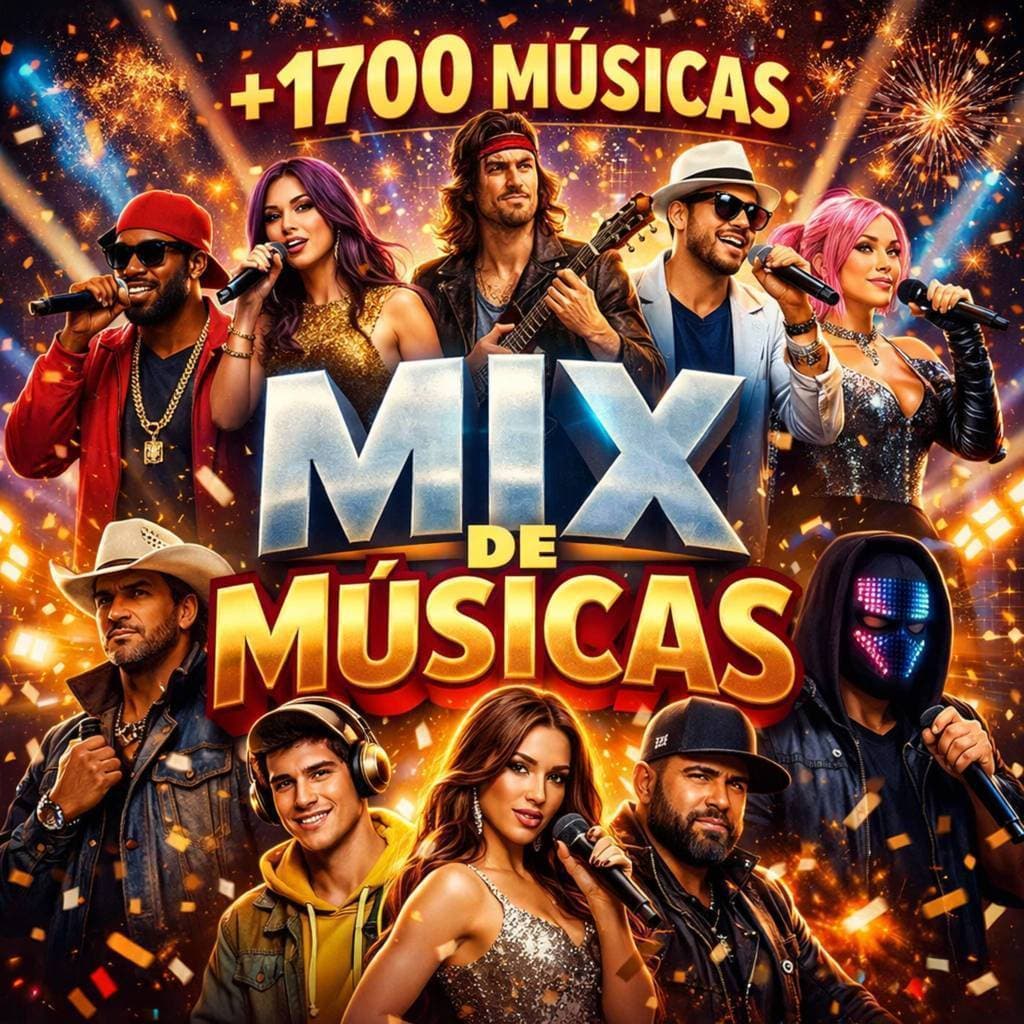 Produto Mix +D 1500 Músicas Sertanejo Forró e Pagode Anos 60+70/80/90/00 e Atuais Usb  Carro Som PC Tv 8GB