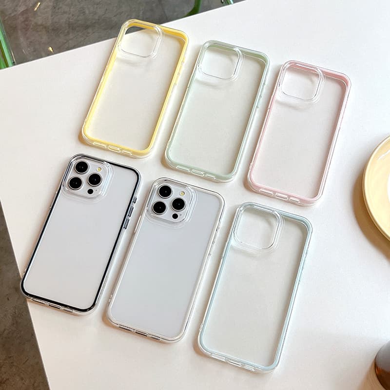 Honor Magic 8 Pro Caso De Telefone Para Honra Magia 8 Embalagem Ar 2 Em 1 Doce Borda Colorida Transparente À Prova De Ch