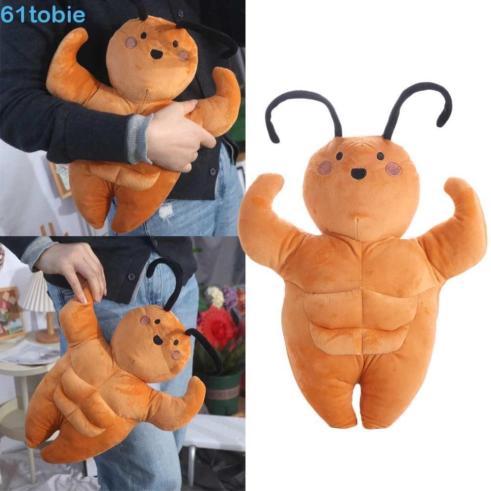 TOBIE Barata Brinquedos De Pelúcia , Peito Grande Y2K Músculo Boneca , Engraçado Dos Desenhos Animados Bonecas Recheadas