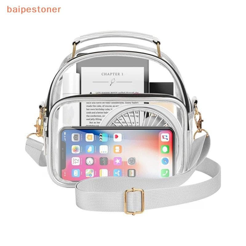 [baipestoner] Pequenas Bolsas Transparentes de PVC para Mulheres, Elegantes, Impermeáveis, Casuais, Simples, Bolsa de Om