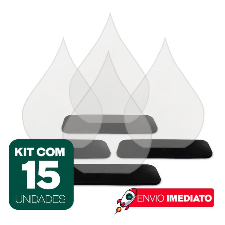 KIT 15 TROFÉUS FORMATO GOTA PS 2MM