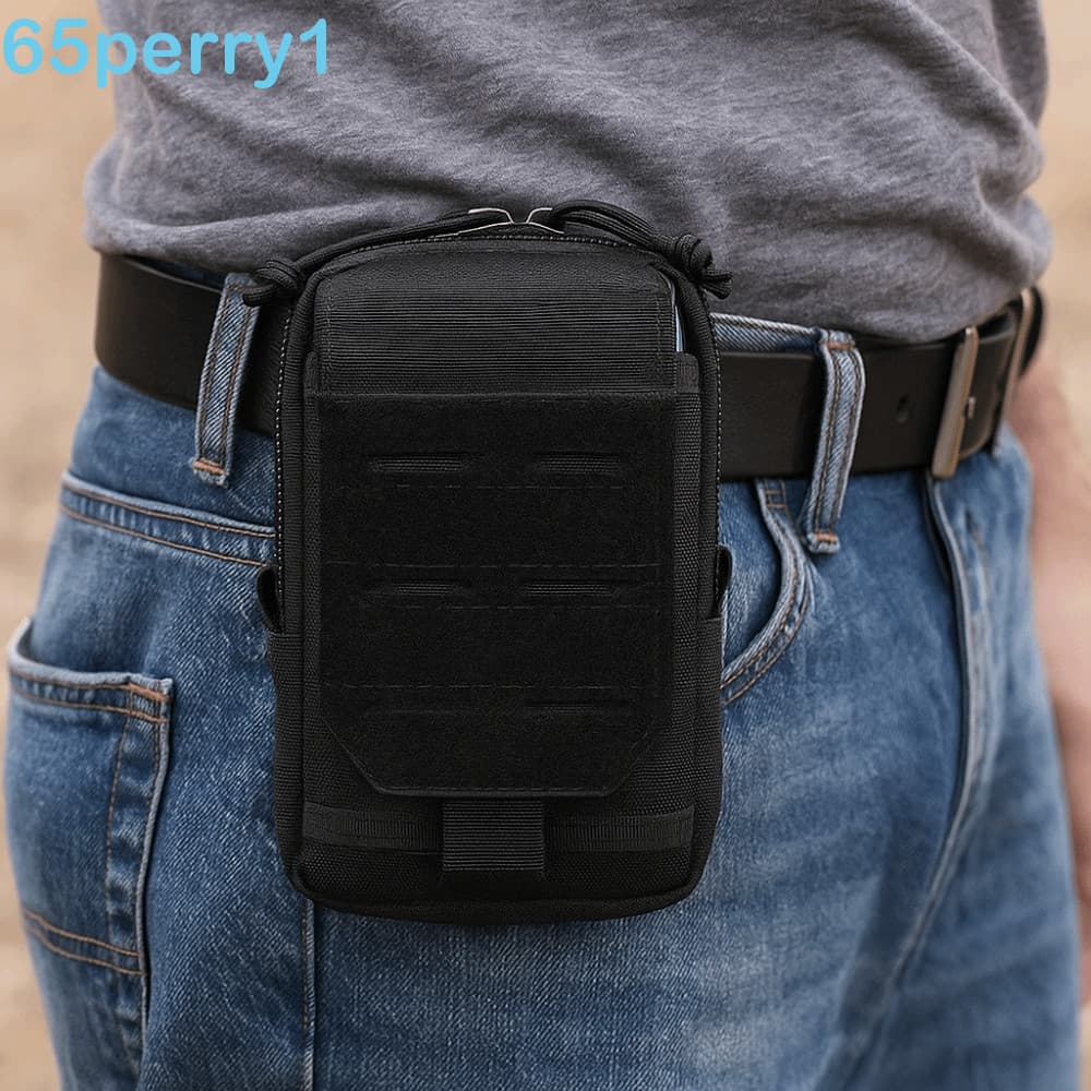 PERRY1 Bolsa De Cintura Para Celular , Cinto Multifuncional Oxford De Grande Capacidade À Prova D'água Com Clipe