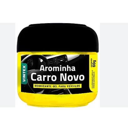 Arominha Carro Novo Gel 60g Aromatizante Automotivo Longa Duração Perfume Cheiro de Carro Novo para Veículos e Ambientes