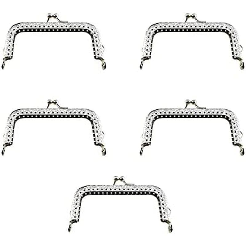 Haiyo Bolsa Quadrada Beijo Fecho Quadro Bloqueio 20cm De Diâmetro Retângulo Embreagem Metal Vintage Trava Clipe Suave Ab