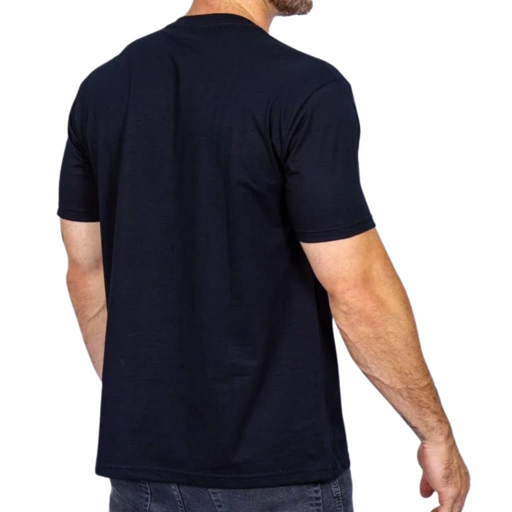 Camisa Básica Unissex Camiseta Lisa 100% Algodão Fio 30.1 Preta