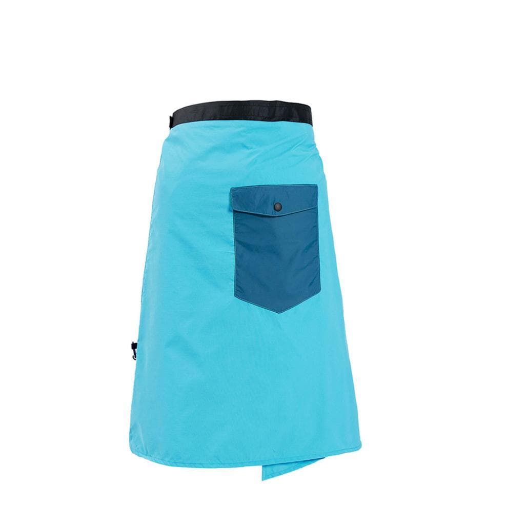 Doorslay Saia de chuva leve e impermeável para caminhadas e camping – Meia capa de chuva externa ajustável com bolsa de
