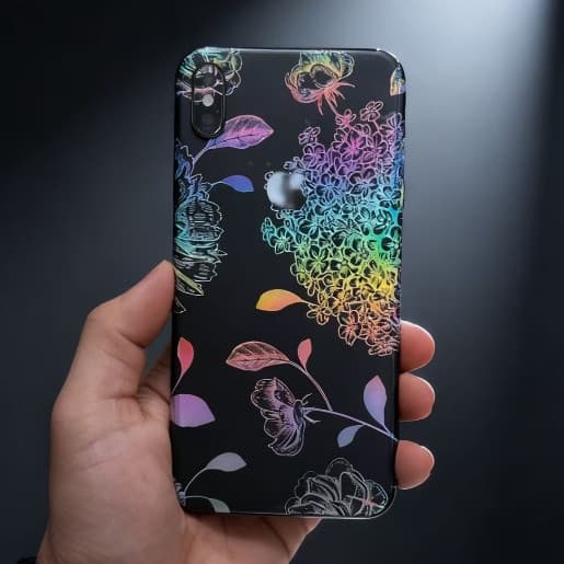 Película Traseira Com Padrão de laser luminoso pra iphone /x/xr/xs max/11/12 pro /16/16 PRO MAX