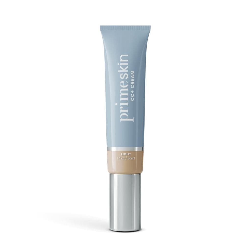 O Creme PrimeSkin CC+ da Prime Prometics é adequado para mulheres maduras – é um líquido leve que funciona como base – d