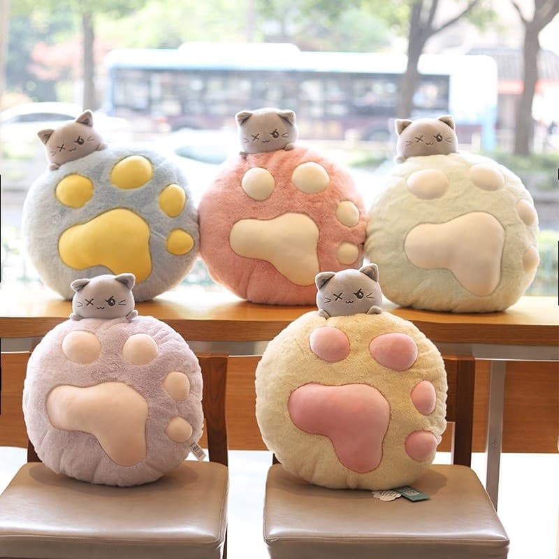 Brinquedo de pelúcia com travesseiro de garra de gato | Almofada de enchimento de almofada | Brinquedo macio de pelúcia