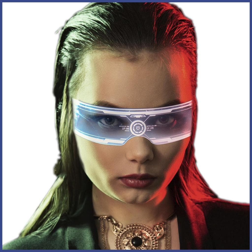 Óculos De LED 7 Cores 4 Modos Novidade Halloween Sol Para Férias Carnaval Festa Bar Night Club puiadmbr