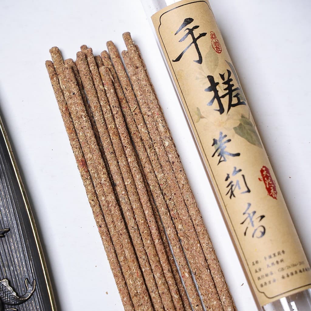Incenso de jasmim friccionado à mão 21cm15 bastões feitos à mão jasmim Natural doce fragrância Floral legal calmante cal
