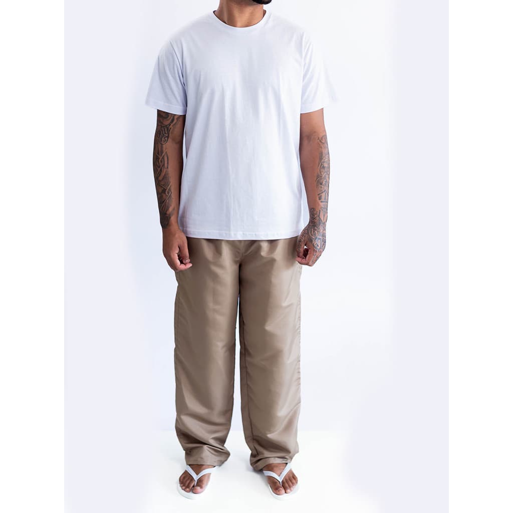 Calça De Tactel  Lisa Sem Bolso Serviço Presidio P AO G3