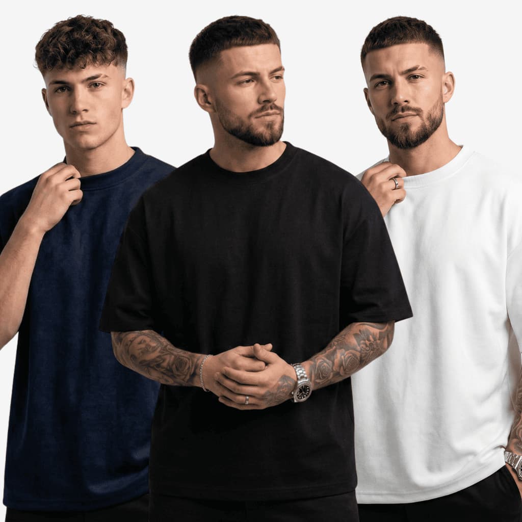 Camiseta Oversized Masculina 100% Algodão Premium Básica Lisa Casual 220g Gramatura