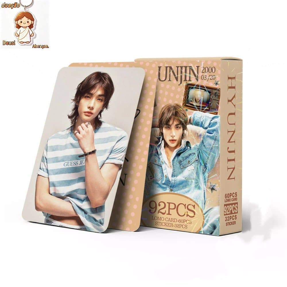 92 Unidades/Caixa STRAYKIDS SOLO Hyunjin Photocards KPOP LOMO Cartão