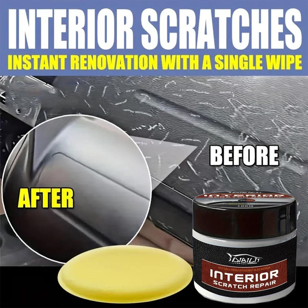 Restaurador de Painéis Internos de Carro, Proteção UV, Kit Portátil para Reparação de Arranhões, Cera para Reparação de