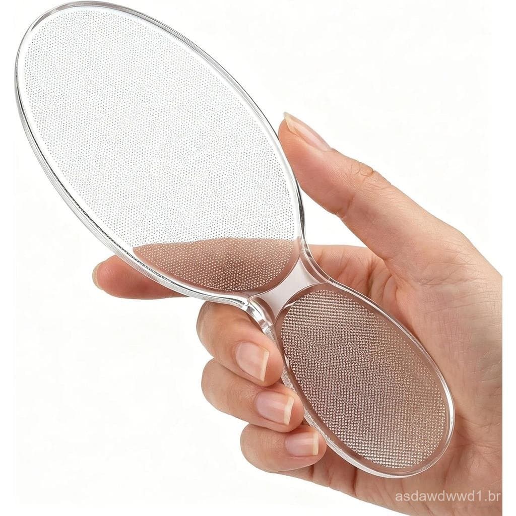 Lixa de pé de vidro nano, ferramenta de pedicure em formato de oito, lixa de pé profissional para uso úmido e seco, para