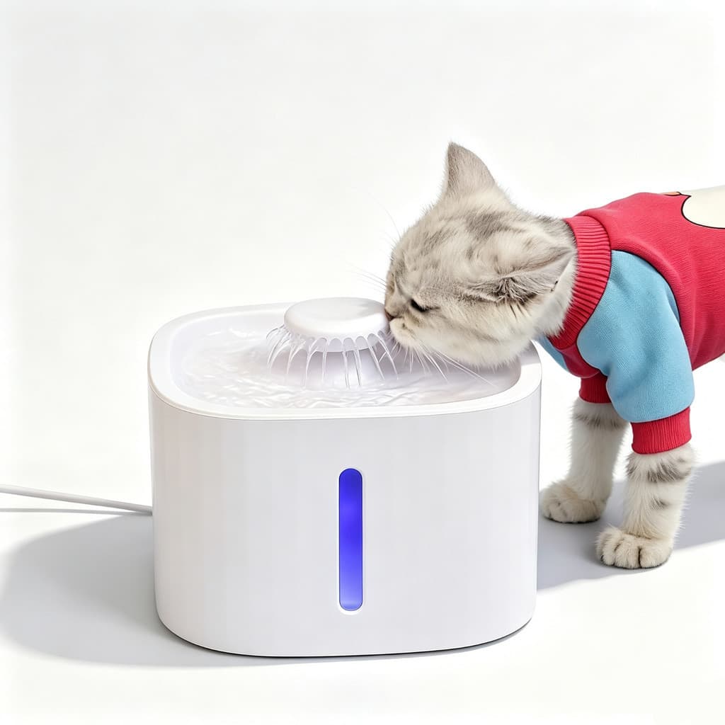 Bebedouro Fonte De Água Para Gatos Silencioso E Econômico Filtro Para Pet Cachorro Gato 3 Litros