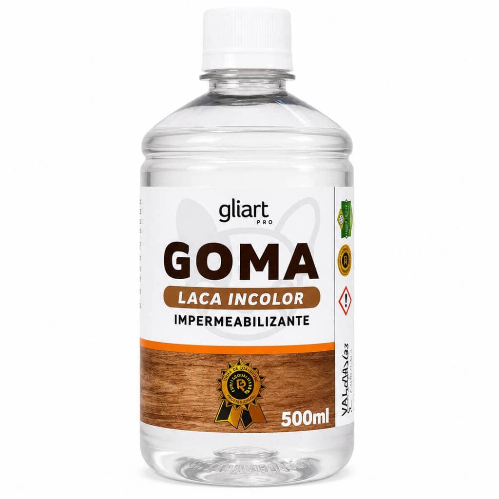 Goma Laca Incolor Gliart Artesanato Trabalhos Manuais 500ml