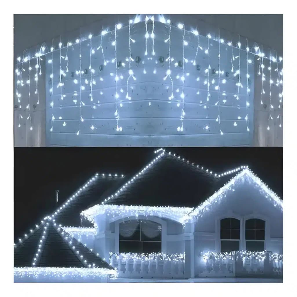 Pisca Pisca Cascata De Natal 400 Led 10 Metros 110v P.d'agua