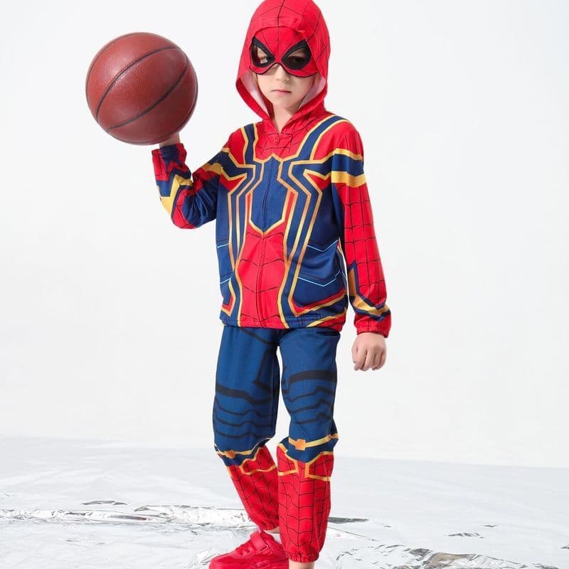 Roupas do homem-aranha crianças 2026 novo estilo meninos terno de verão meninos roupas esportivas de secagem rápida esti