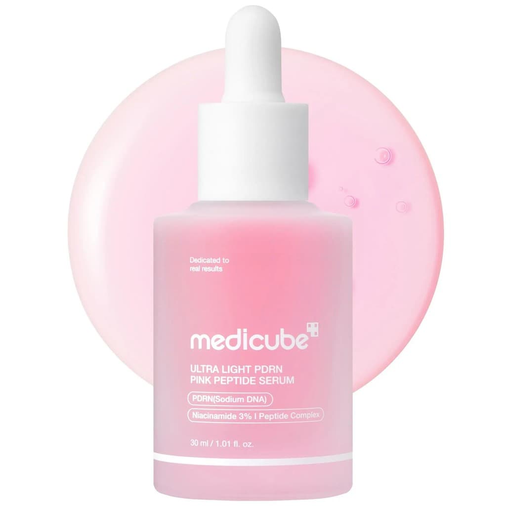 [NOVO] [medicube] Sérum de Peptídeos Rosa PDRN Ultra Leve |   Sérum Hidratante Leve com PDRN de Salmão e Ácido Hialurôni