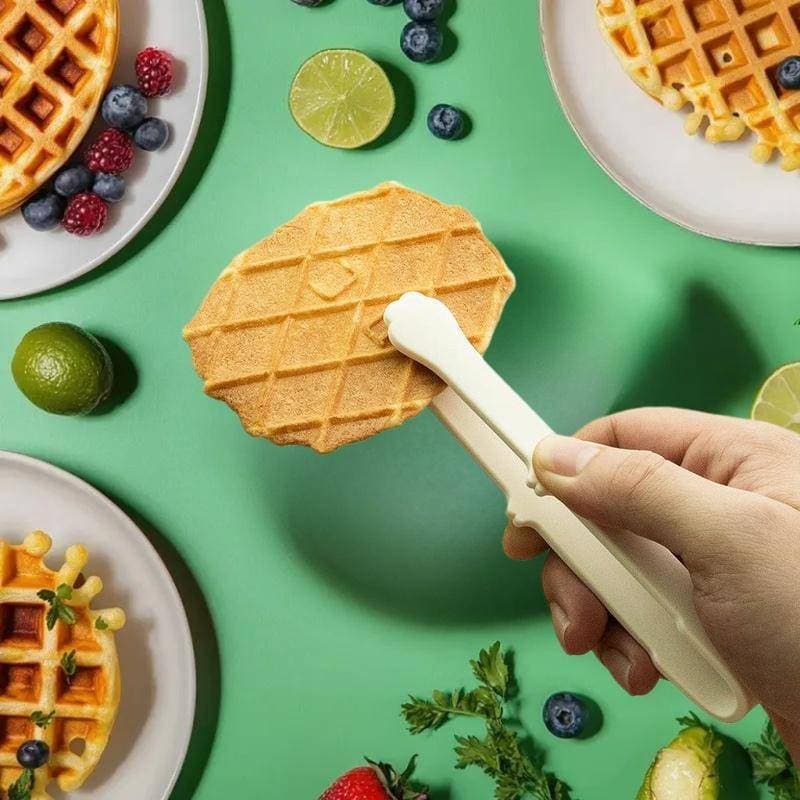" H & L Criativo Japonês Forma De Pata De Gato Silicone Mini Sna Pinças De Comida Alças Antiderrapantes Churrasco Pão Cu