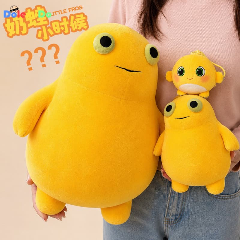 Sapinho Bebê em Jovem Idade, Boneco Abstrato de Ovo de Leite, Brinquedo de Pelúcia, Figura Engraçada e Feio-Fofa, Presen