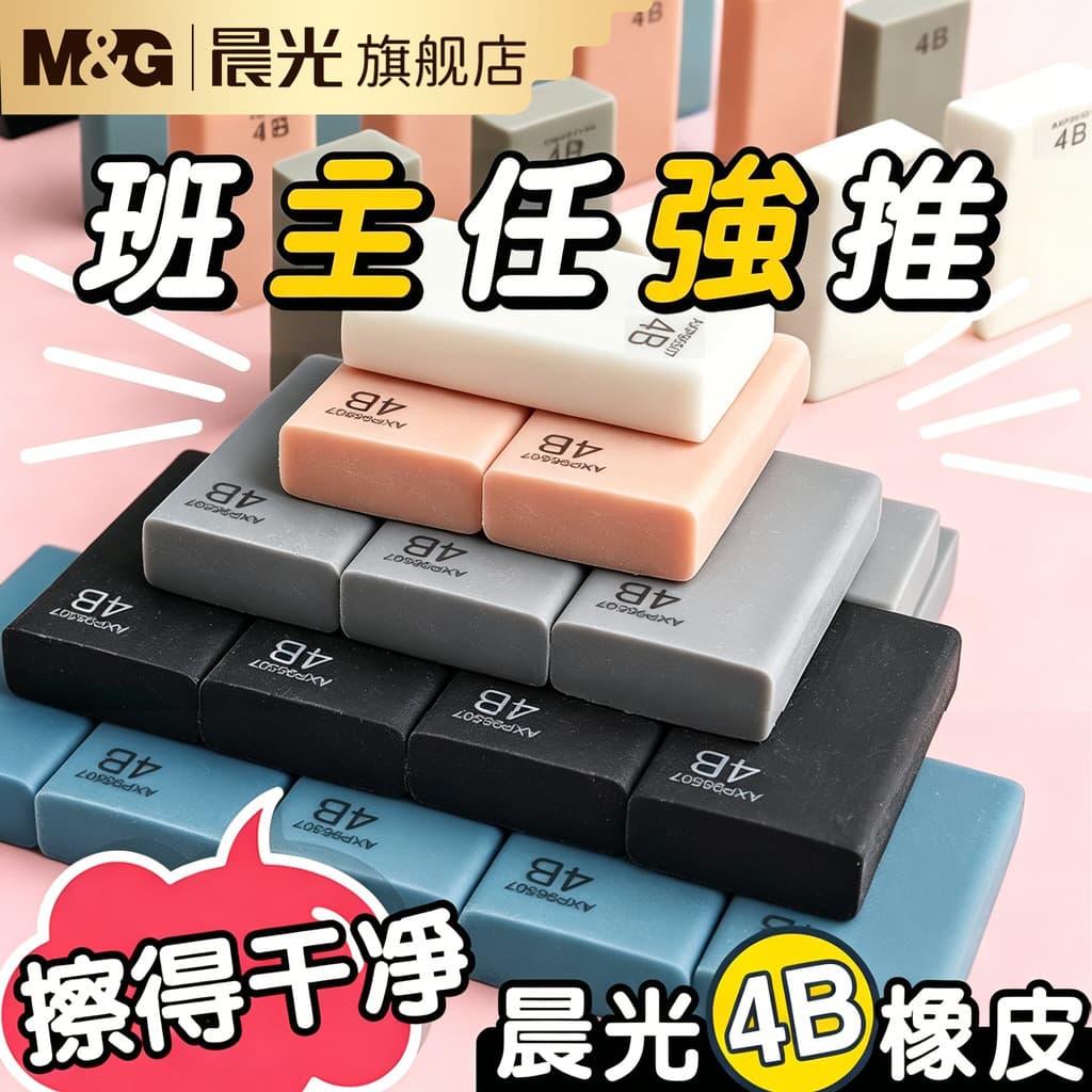 Chenguang Premium Eraser 4b Alunos do ensino fundamental Borracha Esboço Anti-Scrap Como Caneta Borracha Dedicado Ultra-