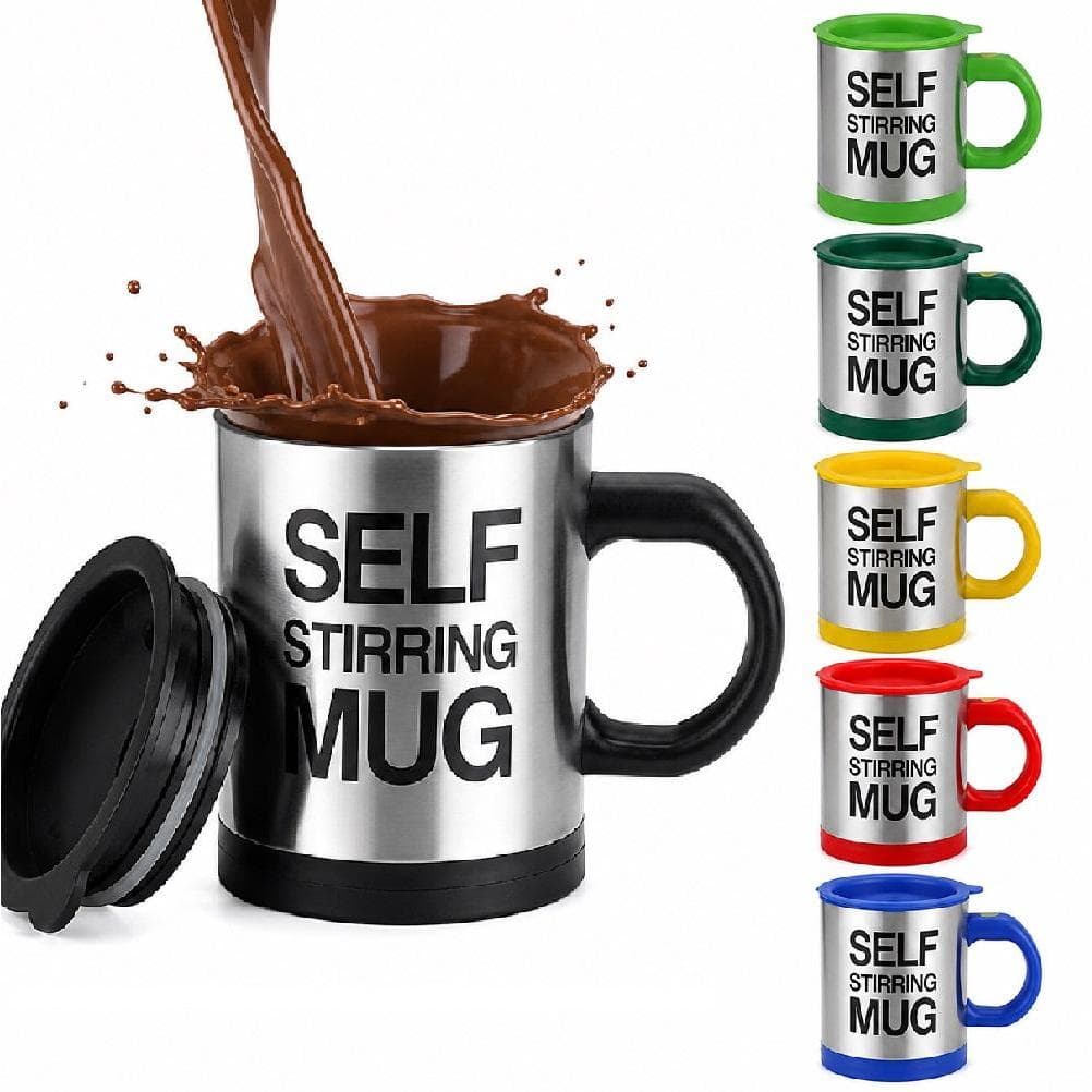 Caneca Elétrica Misturadora Automática 400ml Mixer para Café Shake e Whey