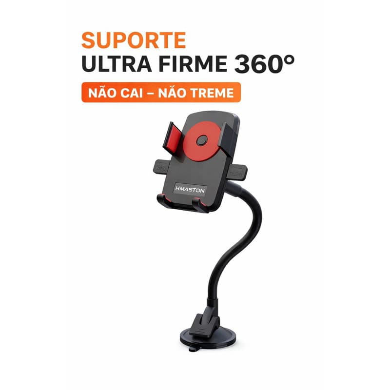 Suporte Veicular Celular 360° Ultra Firme Ventosa Anti Queda Carro