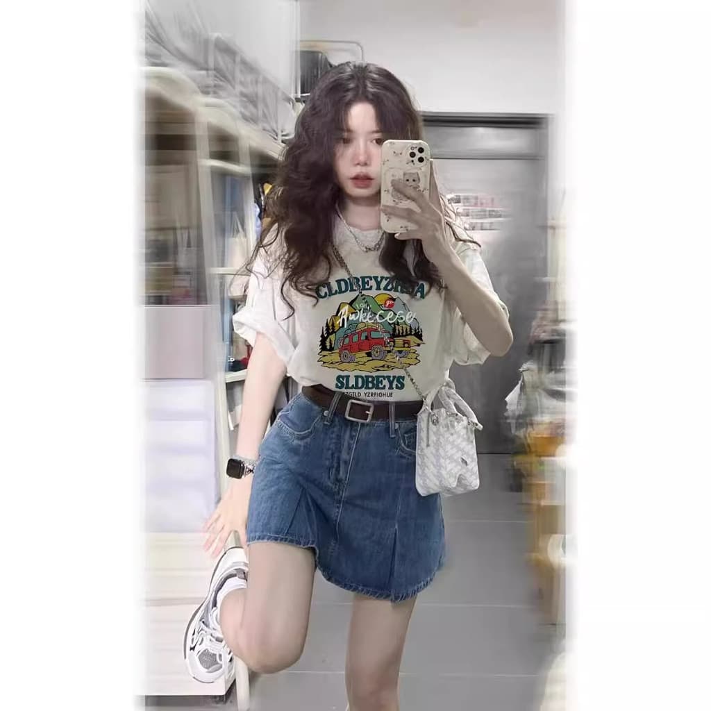 Produtos em estoque pronto entrega no mesmo dia branco cinza puro algodão camiseta de manga curta feminina pequena solta